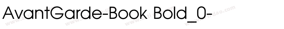AvantGarde-Book Bold_0字体转换